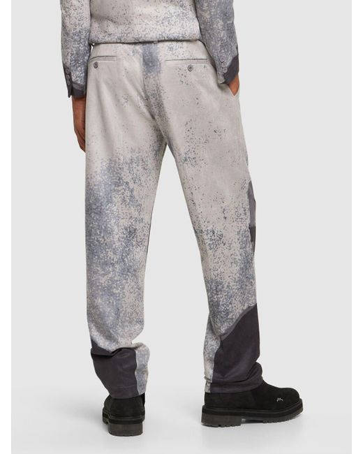 Pantalones portrait Kidsuper de hombre de color Gray