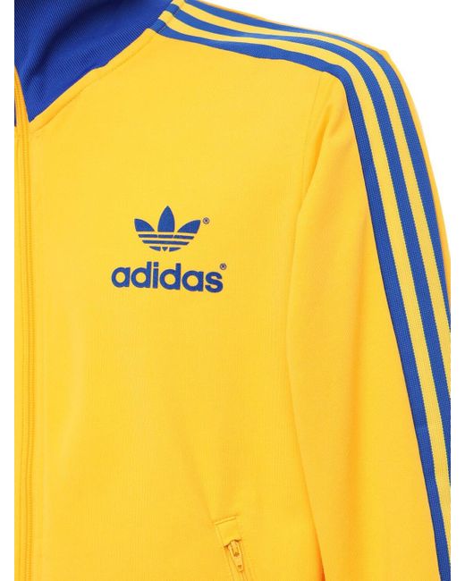 adidas Originals 70s Polytrico Track Jacket in Yellow for Men - Lyst