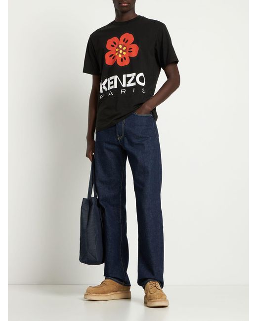 KENZO Klassisches T-Shirt "Boke Flower" in Black für Herren