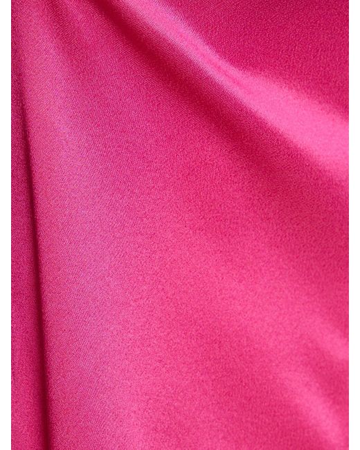 GIUSEPPE DI MORABITO Pink Stretch Viscose Long Skirt