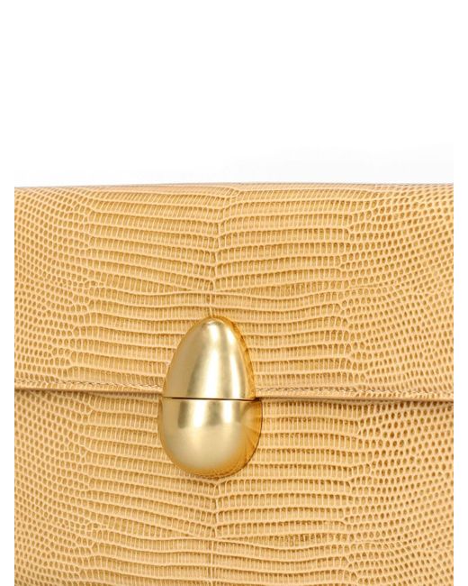 Neous Natural Phoenix Embossed Leather Clutch