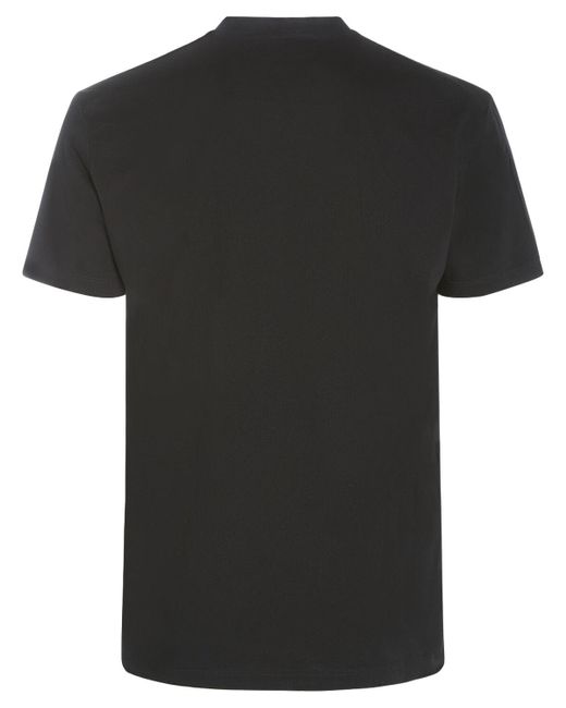 T-shirt ciro in cotone con stampa di DSquared² in Black da Uomo