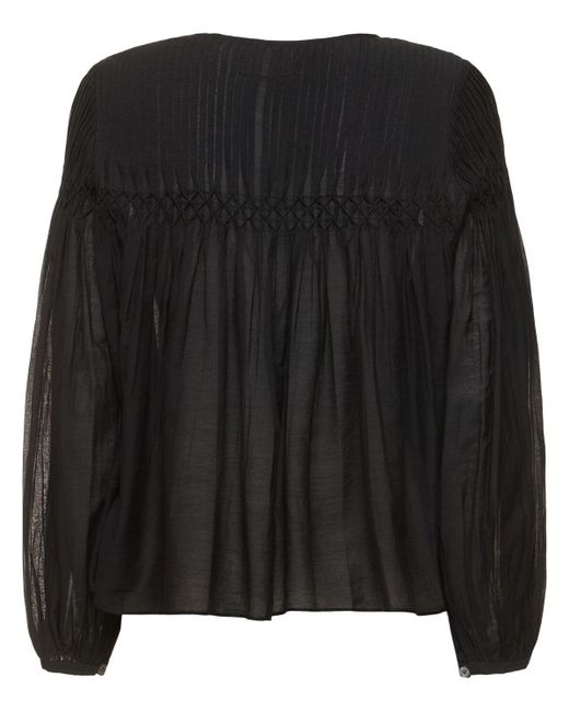 Camicia abadi in misto cotone di Isabel Marant in Black