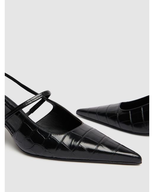 Décolleté slingback the sharp in vernice 50mm di Totême  in Black