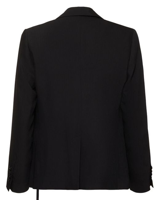 メンズ Ann Demeulemeester Galm アシンメトリーブレザー Black