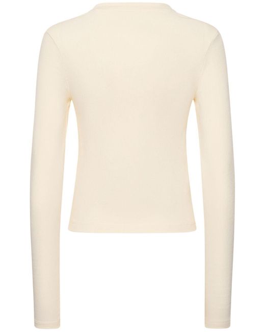 Camisa de algodón con estampado CANNARI CONCEPT de color White