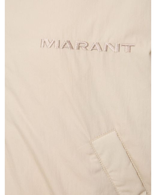 Isabel Marant Natural Bessimega Cotton-blend Bomber Jacket