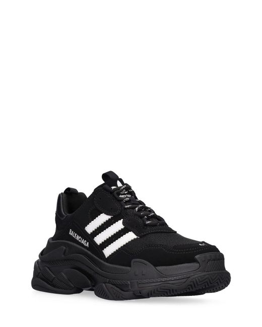 Balenciaga Black / Adidas Triple S Sneaker for men