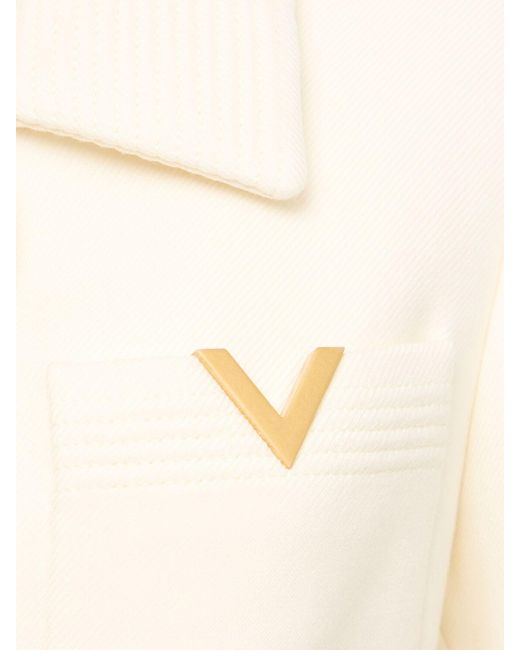Valentino Natural Damen Midimantel Mit Taschen Und Gürteln