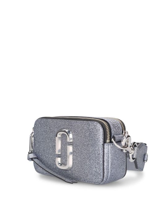 Marc Jacobs Gray The Snapshot Leather Shoulder Bag