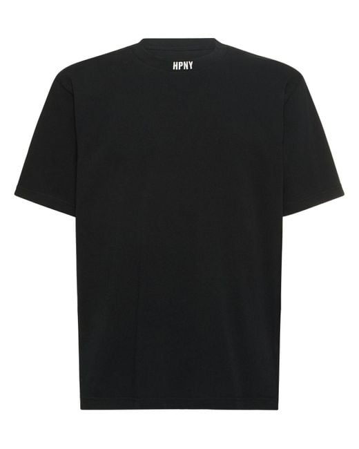 Heron Preston T-shirt Aus Baumwolljersey Mit Gesticktem Logo in Black für Herren