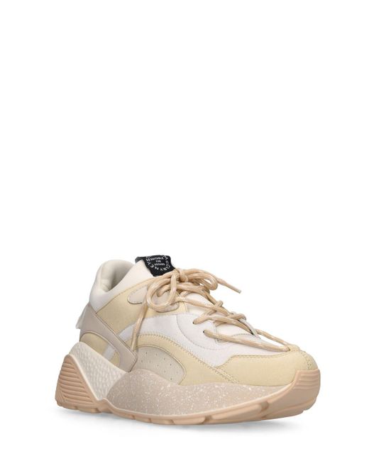 Stella McCartney Natural 45mm Eclypse Faux Leather Sneakers