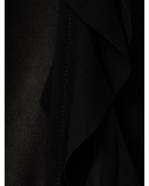 Chemise en mousseline à volants Acne en coloris Black