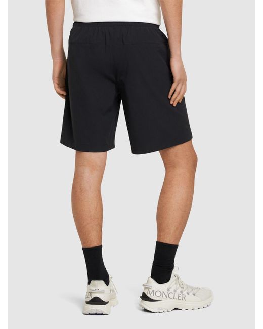 Moncler Ripstop Nylon Shorts in Black für Herren
