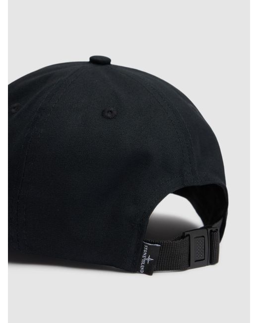 メンズ Stone Island コットンベースボールキャップ Blue