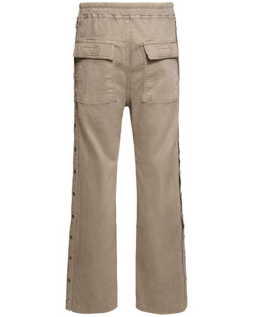 Rick Owens Natural Pusher Cotton Denim Pants for men