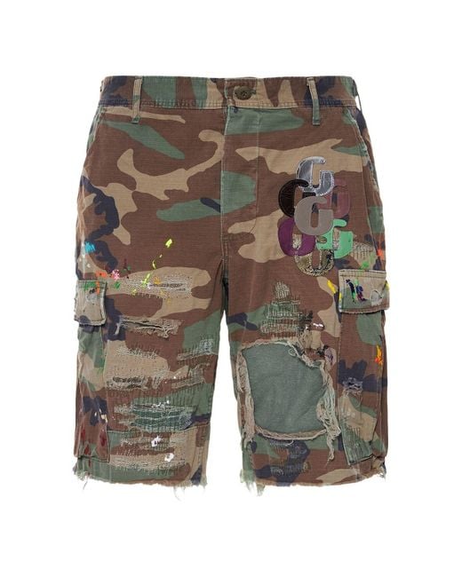 G PATCH WOODLAND CAMO CARGO SHORTS – Gallery Dept - online