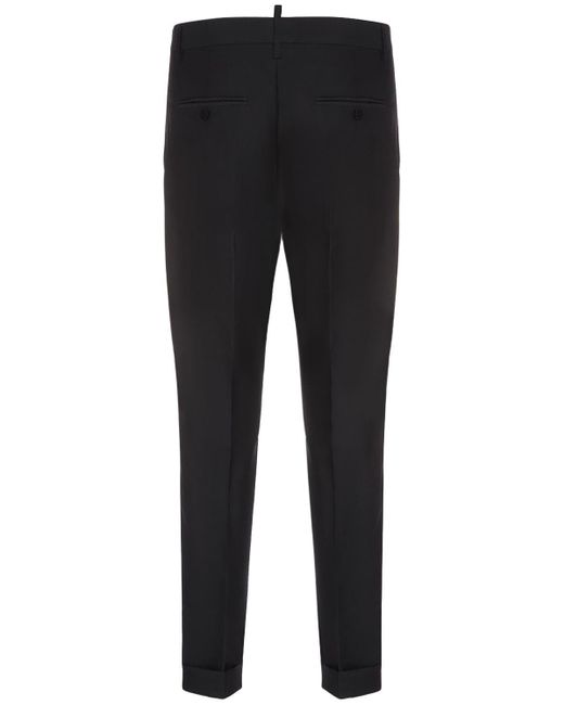 DSquared² Anzug Aus Wolle "berlin Fit Couture" in Black für Herren
