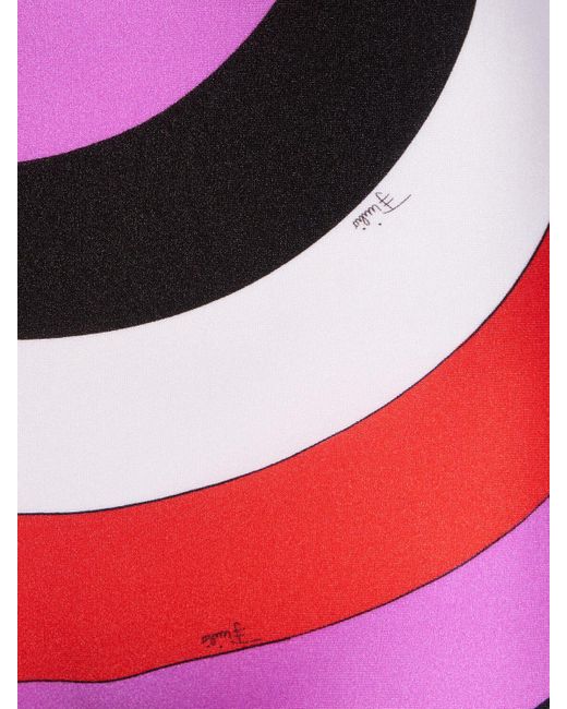 Combinaison en lycra brillant imprimé Emilio Pucci en coloris Multicolor