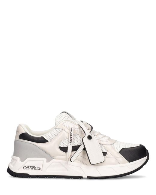 Off-White c/o Virgil Abloh White 20mm Kick Off Leather Sneakers