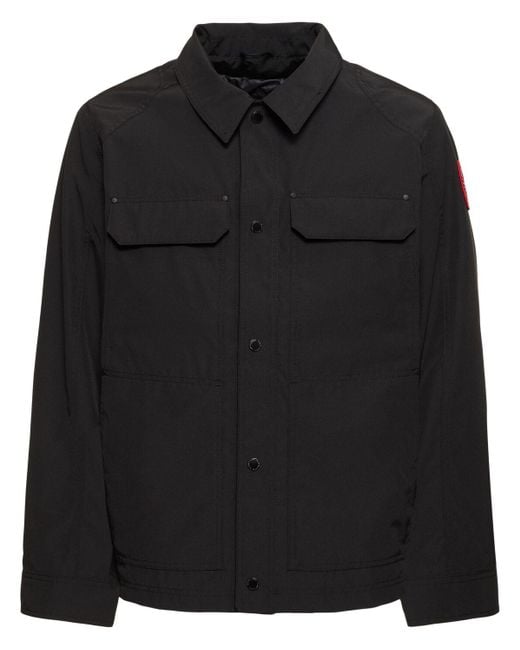 Canada Goose Black Burnaby Chore Coat for men