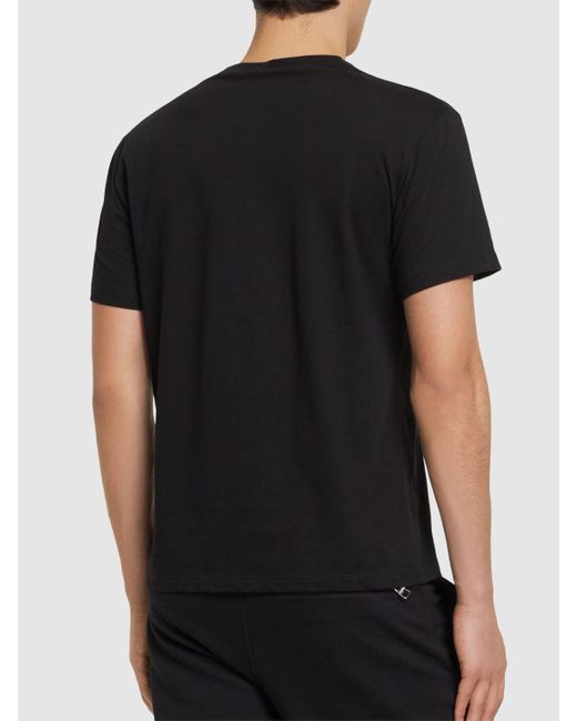 T-shirt en coton imprimé graffiti Alexander McQueen pour homme en coloris Black