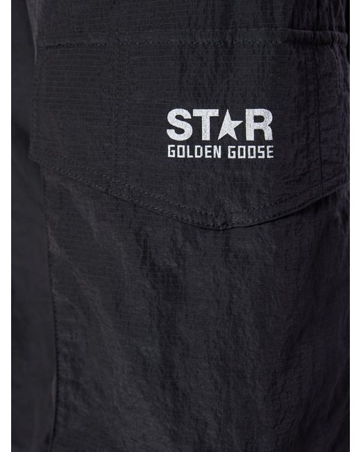 Pantaloni cargo in nylon di Golden Goose Deluxe Brand in Blue da Uomo