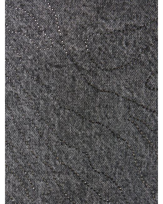 ROTATE BIRGER CHRISTENSEN Gray Minikleid Aus Stonewashed-baumwolldenim
