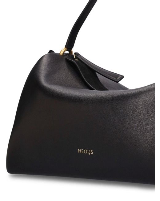 Neous Black Scorpius Leather Shoulder Bag