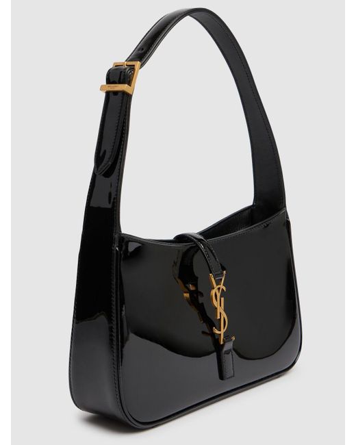 Saint Laurent Le 5 À 7 パテントレザーバッグ ブラック | Lyst