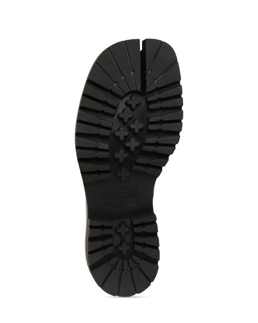 Maison Margiela Black 30mm Tabi County Leather Loafers