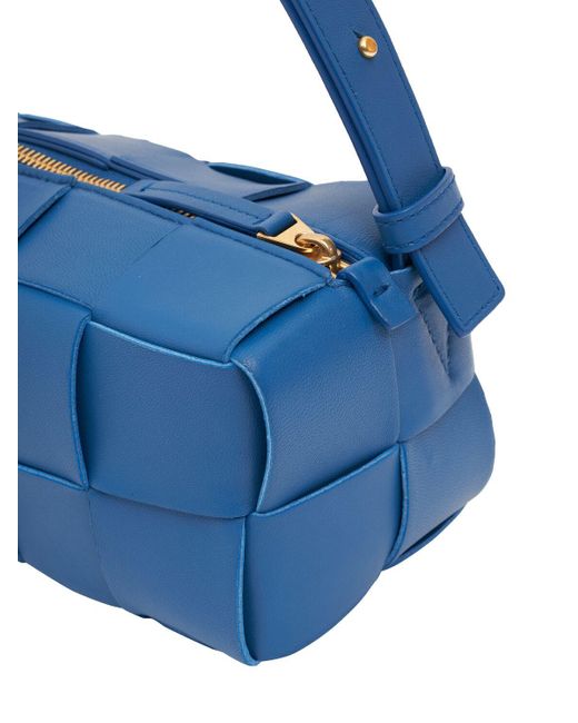 Bottega Veneta Blue Brick Leather Shoulder Bag