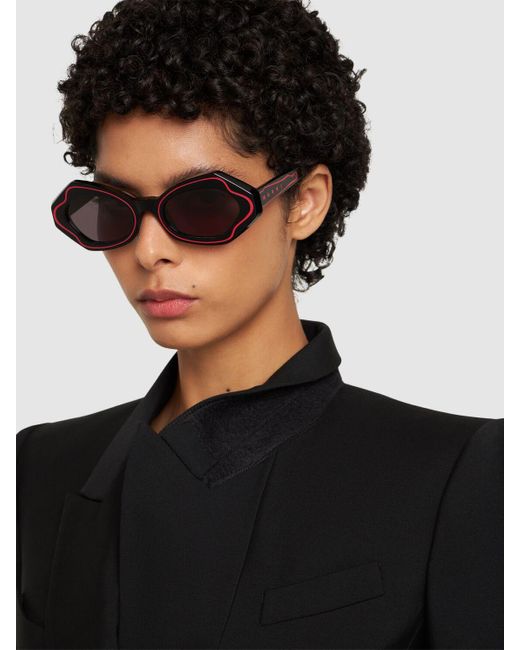 Marni Purple Unlahand Round Sunglasses
