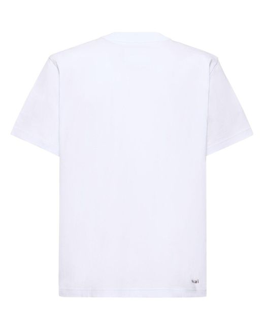 Sacai White Know Future T-Shirt for men