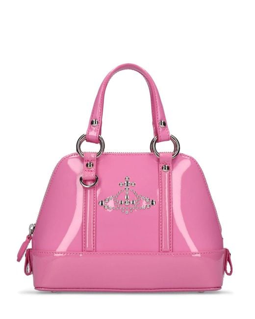 Vivienne Westwood Pink Small Jordan Patent Leather Bag