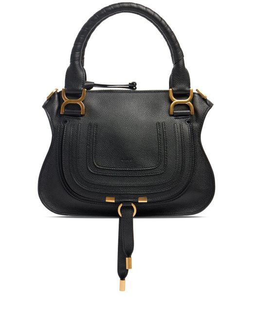 Femme Sac À Main En Cuir Marcie Unique Chloé en coloris Black
