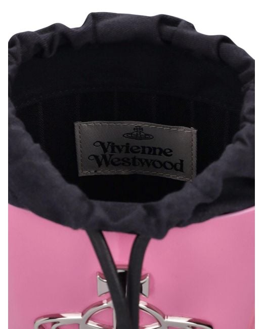 Vivienne Westwood Pink Schultertasche Aus Leder "daisy"