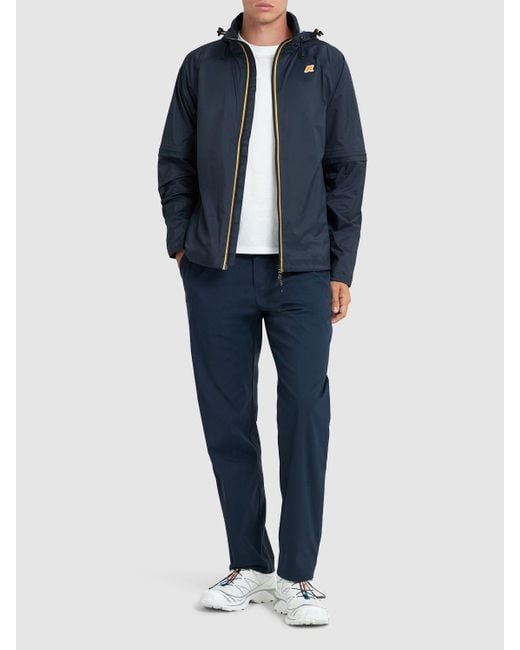 K-Way Blue Bogey Windbreaker Jacket for men
