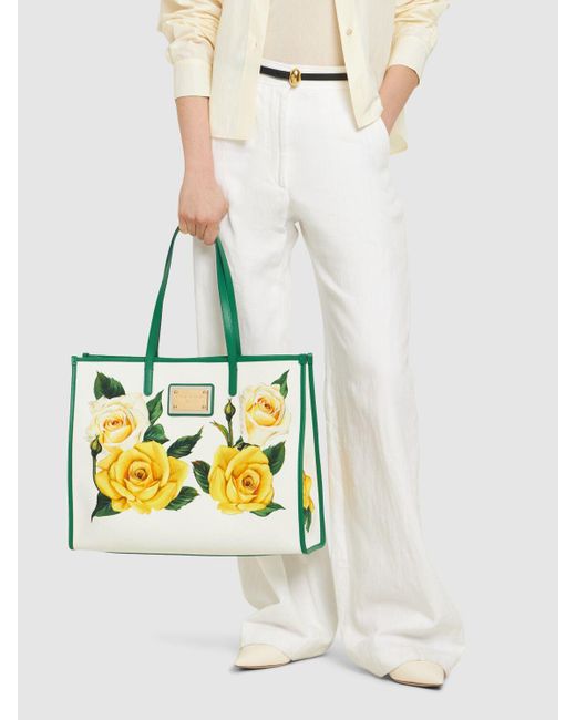Bolso shopper grande Dolce & Gabbana de color Yellow