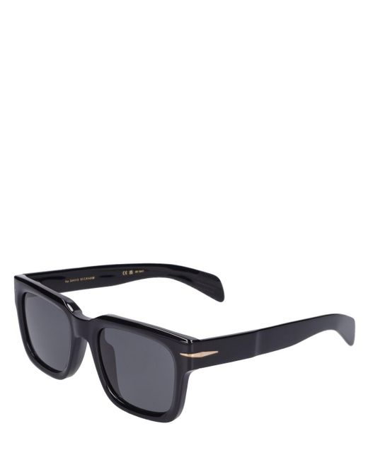 David Beckham Gray Db Squared Acetate Sunglasses for men