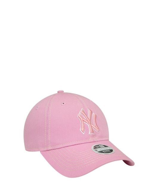Cappello ny yankees female washed 9forty di KTZ in Pink