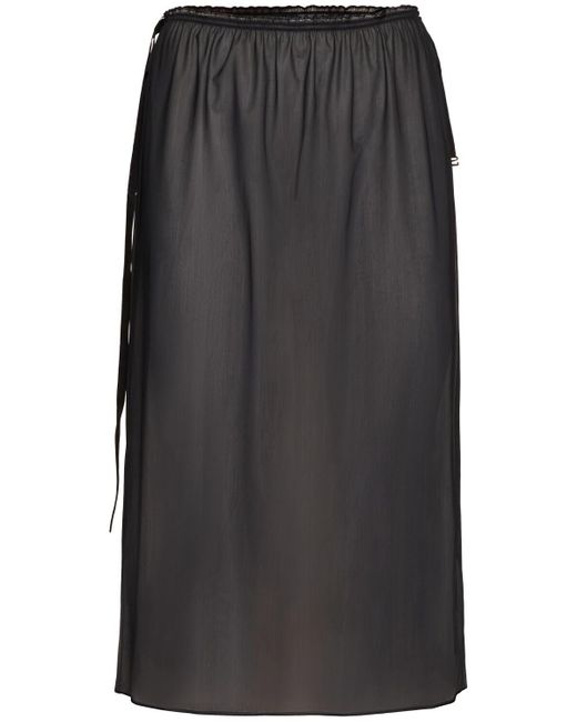 Carven メッシュスカート Black