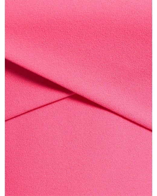 Inex crepe knit midi dress di Solace London in Pink