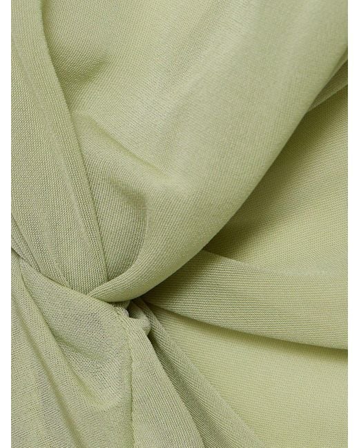 Top senza maniche castillo in jersey drappeggiato di Christopher Esber in Green