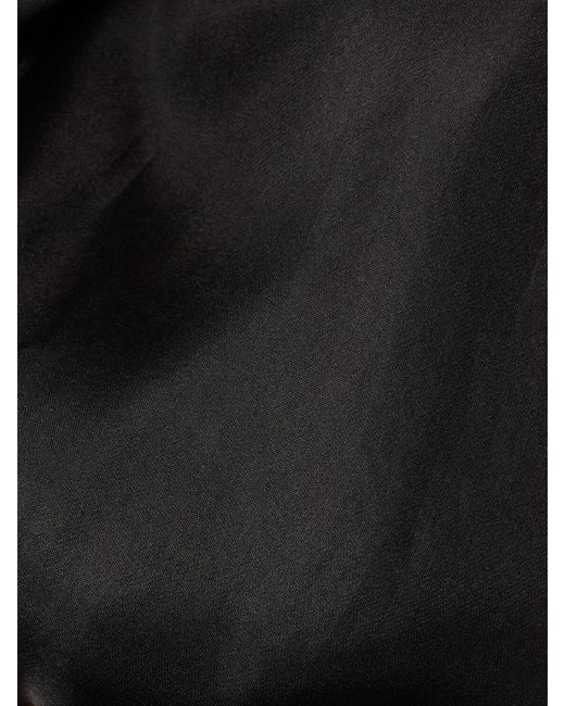 Body de seda tul transparente con manga larga Mugler de color Gray