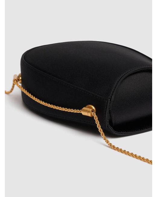 Neous Black Mini Satin Top-Handle Bag