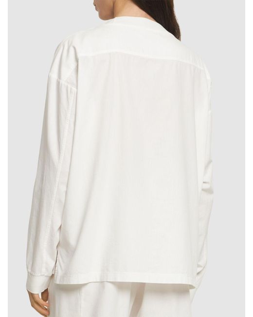 The Row White Sweatshirt Aus Jersey "amira"