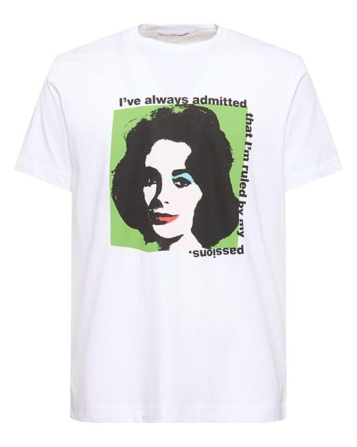 Comme des Garçons T-shirt Aus Baumwolle "andy Warhol" in White für Herren