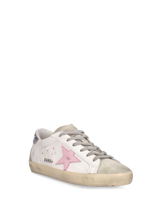 Golden Goose Deluxe Brand Pink 20mm Super-star Leather Sneakers