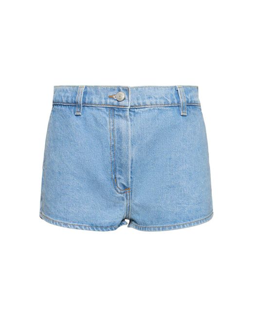 Shorts in denim di cotone di Magda Butrym in Blue
